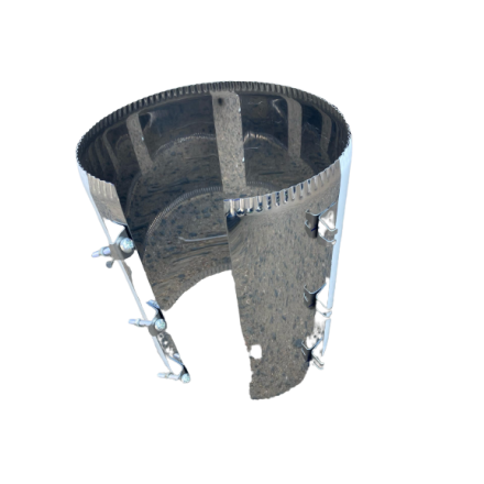 Хомут стяжной усиленный, нерж. ст. 430 в Гродно