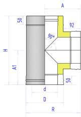 Сэндвич-тройник 2ТР Феникс 90° в Гродно