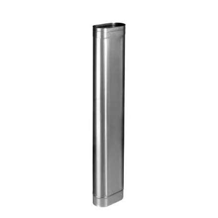 Труба овал. сечения (вставка) L-1000 мм из нерж. ст. 304-1,0 мм в Гродно