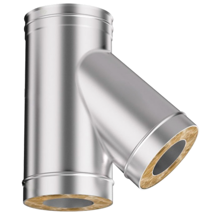 Сэндвич-тройник 45 из нерж. ст. 304-430 0,5-0,5 мм, утепл. 50 мм в Гродно