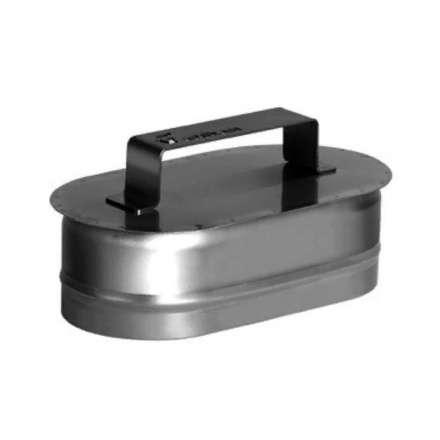 Заглушка овальная с ручкой из нерж. стали 304-0,5 мм купить в Гродно