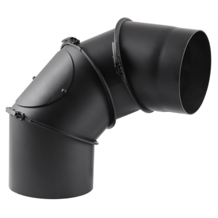 Дымоходное колено (отвод) KAISER PIPES (2мм) 4-сегментное, поворотное 180° в Гродно