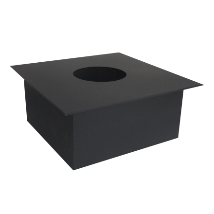 Потолочно-проходной узел (ППУ) КПД ЧЕРНЫЙ под сэндвич (450x450) фото в Гродно