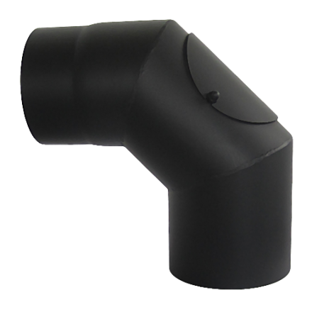 Отвод 90° с ревизией КПД ЧЕРНЫЙ фото в Гродно