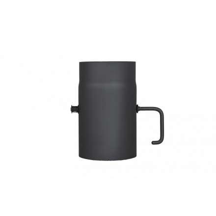 Труба с шибером 250 мм КПД ЧЕРНЫЙ фото в Гродно