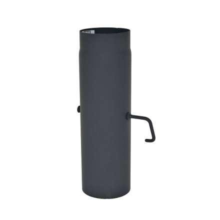 Труба с шибером 500 мм КПД ЧЕРНЫЙ фото в Гродно