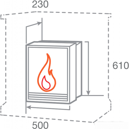 Электрокамин RealFlame FOBOS-S LUX BR в Гродно