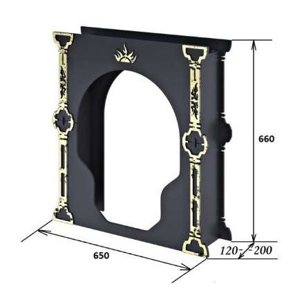 Портал Царь-печи средний стальной в Гродно