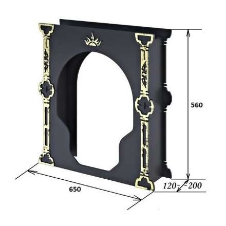Портал Царь-печи малый стальной в Гродно