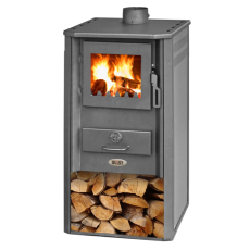 Печь-камин Blist Oganj LM стальная дверца красная фото в Гродно