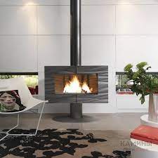 Купить Печь-камин Invicta Symphonia в интерьере чугунная в Гродно в Гродно