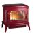 Купить Печь-камин Invicta Bradford красная эмаль в интерьере чугунная в Гродно в Гродно