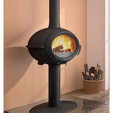 Купить Печь-камин Invicta Brio в интерьере чугунная в Гродно в Гродно