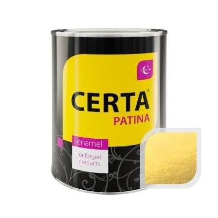 Термостойкая краска CERTA Патина Золото 0,08 кг купить в Гродно