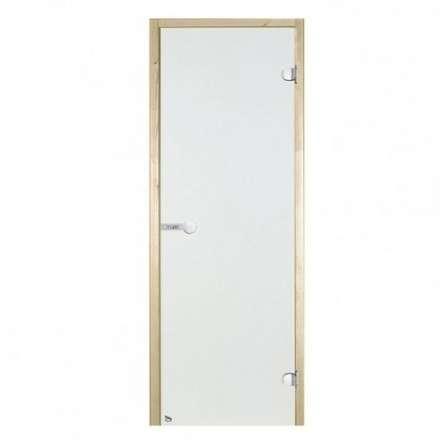 Дверь для бани стеклянная Harvia 7/19 коробка сосна, прозрачная в Гродно