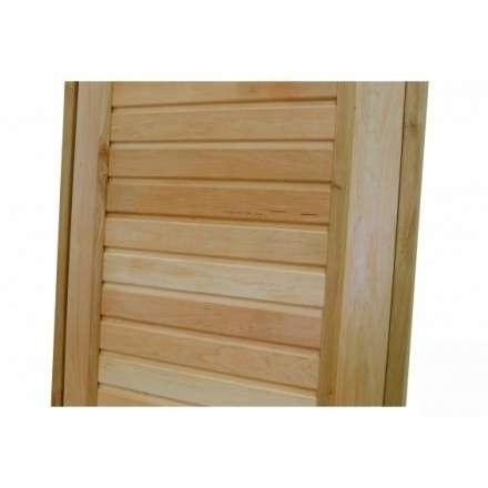 Дверь для бани ComfortProm 800x1900 ольха деревянная глухая с фольгой в Гродно