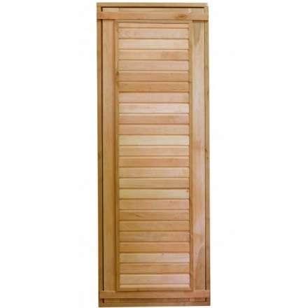 Дверь для бани ComfortProm 700x1800 ольха деревянная глухая с фольгой в Гродно