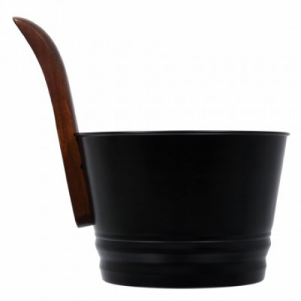 Бадья из стали 4 л черная Банные штучки 41351 купить в Гродно