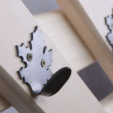 Вешалка Ромб с 5-ю железными кленовыми крючками в Гродно