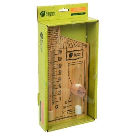Термометр с песочными часами для бани и сауны 18036 в Гродно