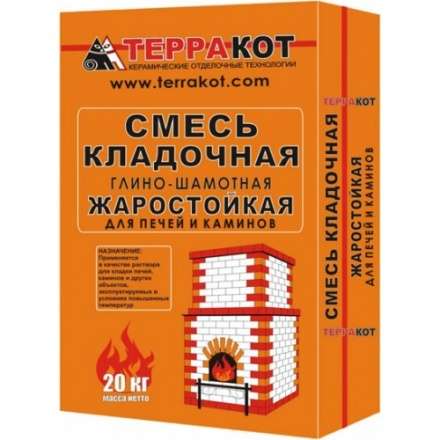 Смесь кладочная глино-шамотная 5кг купить в Гродно
