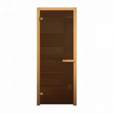 Стеклянная дверь для бани Fireway бронза 1900*700 (стекло 8 мм, 2 петли) купить в Гродно