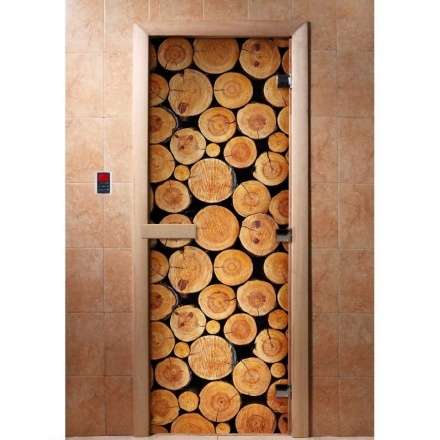 Дверь для сауны Doorwood с фотопечатью A043 1900x700 в Гродно