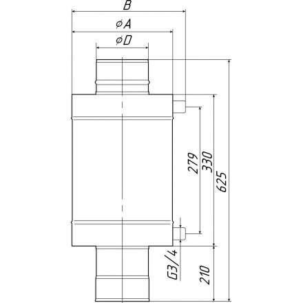 Теплообменник Термофор КОСТАКАН 8 л самоварного типа в Гродно