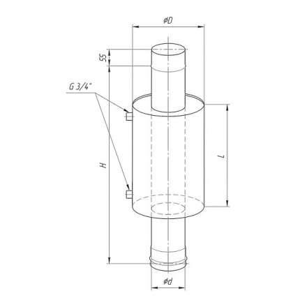 Бак Ferrum Комфорт для печи с водяным контуром 7 л в Гродно