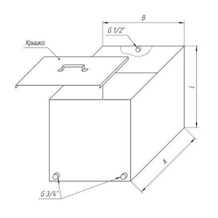 Бак Ferrum Комфорт для теплообменника 110 л в Гродно