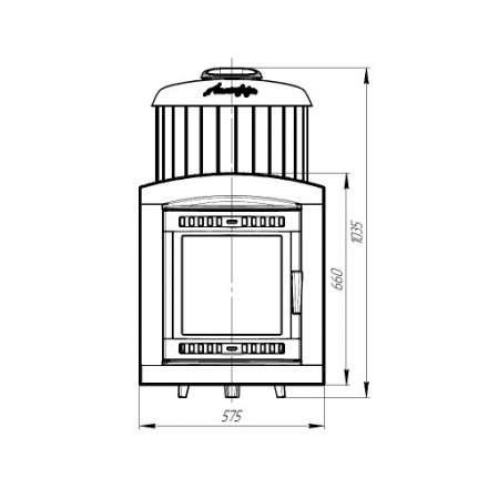 Печь банная ProMetall Атмосфера XL в ламелях Россо Леванто в Гродно