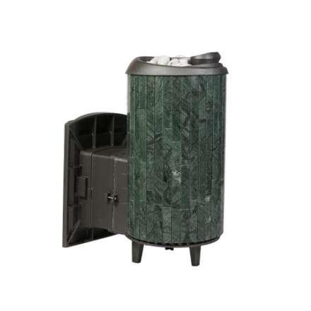 Печь банная ProMetall Атмосфера L+ в ламелях Верде Гватемала наборный рисунок в Гродно