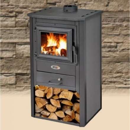 Печь-камин Blist Oganj N чугунная дверца серая фото в Гродно