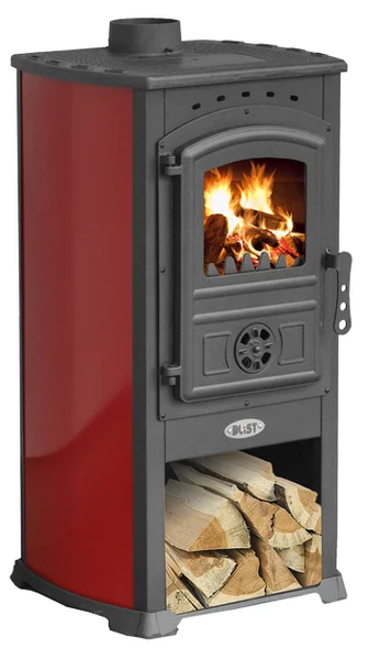Печь-камин Blist Zar красная в Гродно