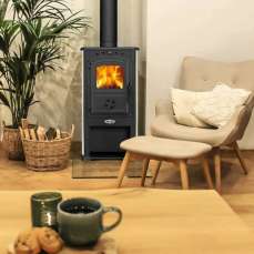 Печь-камин Blist Zar красная фото в Гродно