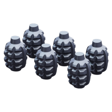 Комплект чугунного заряда (граната) 6шт фото в Гродно