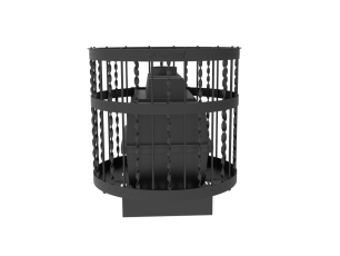 Чугунная банная печь Kennet Бастион 22 сетка витая в Гродно