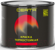 Краска термостойкая антикоррозионная 0,4 кг Серебристая CERTA купить в Гродно
