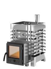 Печь для бани Везувий ASTON 12 INOX стекло купить в Гродно