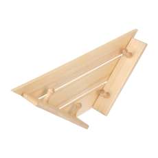 Полка-вешалка 4 крючка угловая,58*11*29 см купить в Гродно