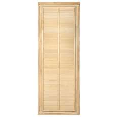 Дверь глухая с фольгой 1,9х0,7 м., липа Класс Б, коробка из липы Амазонка бай фото в Гродно