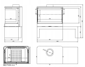Печь-камин KFD STO MAX 14 3F Амазонка бай фото в Гродно