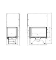 Каминная топка KFD ECO iLUX 90 LH/RH в Гродно