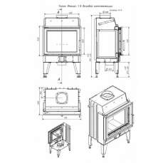 Топка каминная ТКТ 10.0-02 (в модификации FENIX 1) в Гродно