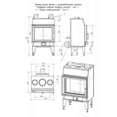 Топка каминная ТКТ 10.0-02 (в модификации FENIX 1) в Гродно