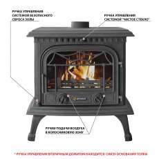 Печь-камин Везувий HR-15 Антрацит в Гродно