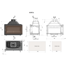 Каминная топка Fireway Sofia левая/правая в Гродно
