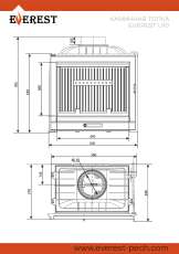 Каминная топка EVEREST U10 в Гродно