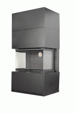 Камин Родос 800 ЧЕРНЫЙ шамот черный в Гродно