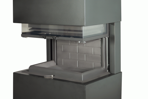 Камин Родос 800 ЧЕРНЫЙ шамот черный в Гродно